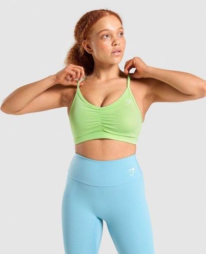 Gymshark Ruched Sports Bra Green - $23 (23% Off Retail) - From Chloe