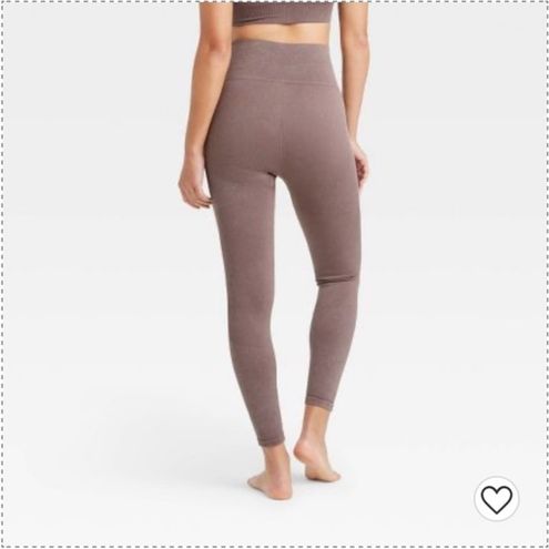 JoyLab Women's High-Rise Ribbed Seamless 7/8 Leggings - - $23