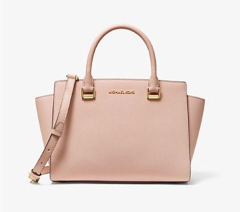 MICHAEL Michael Kors Hot Pink Saffiano Leather Selma Crossbody Bag