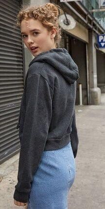 Brandy Melville Dark Gray Crystal Hoodie - $15 (57% Off Retail