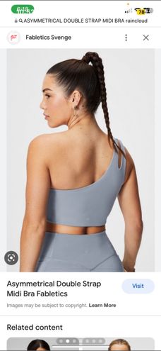 Asymmetrical Double Strap Midi Bra - Fabletics