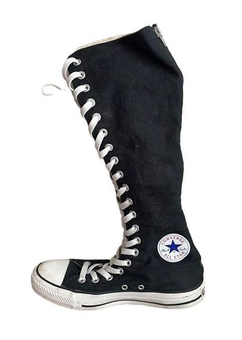 Converse Chuck Taylor All-Star Black Knee High Sneakers - 1V708 - Men 7  Women 9