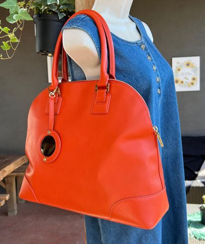 Tory Burch ROBINSON DOME SATCHEL EXTRA LARGE HANDBAG NEW WILDBERRY Orange  Size One Size - $210 (61% Off Retail) - From Alessandra