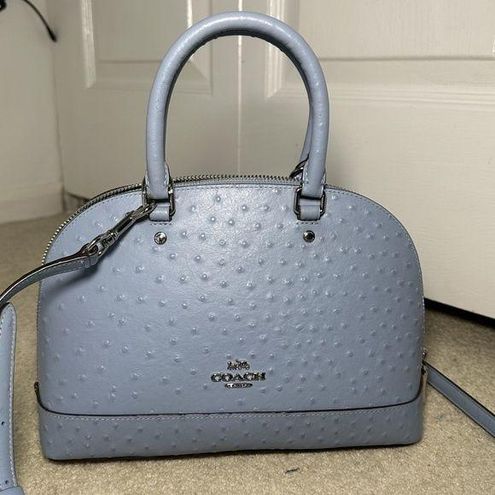 Coach - Mini Sierra Satchel Handbag Light Blue Polka Dot Texture - $111 -  From Mikayla