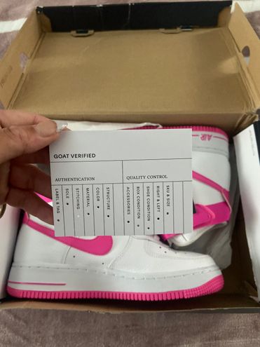 Nike Women's Air Force 1 High White/Laser Fuchsia-True Berry