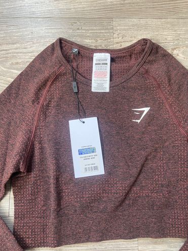 Gymshark, Tops, Nwt Cherry Brown Marl Vital Seamless Tee