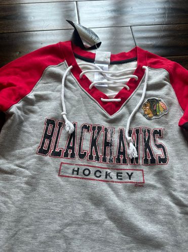 NHL Chicago Blackhawks Lace Up Sweater Red - $25 New With Tags - From G