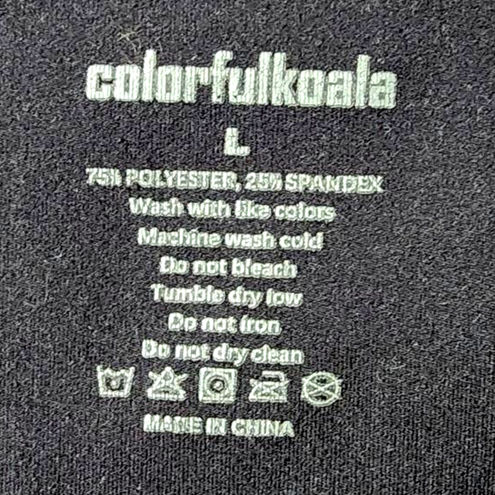 Colorfulkoala Essential Hi-Rise Leggings Black Large - $25 - From