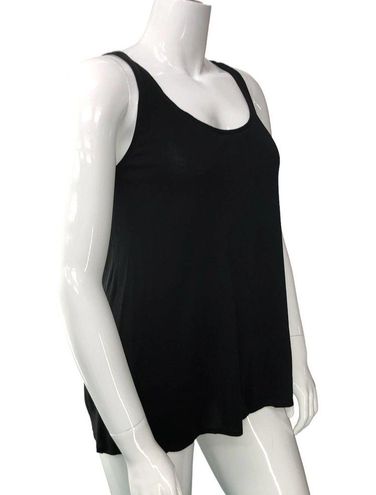 Eileen Fisher Womens Size M Swing Tank Top Black 100% Silk Tunic