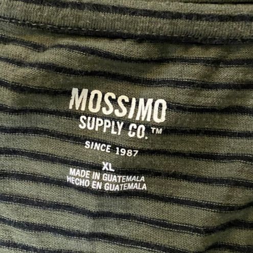 Mossimo Supply Co Women's Stripped T-shirt Black and Green Size XL Stretchy  top - $8 - From Markie