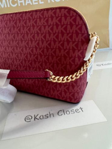 Michael Kors Jet Set Travel Medium Logo Dome Crossbody Bag - Flame Red -  $129 (60% Off Retail) New With Tags - From Kash