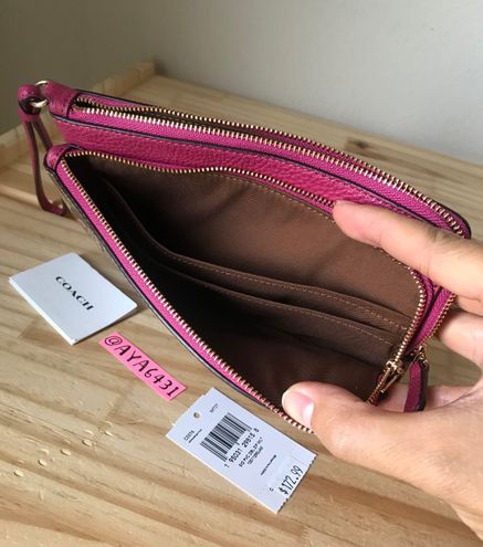 Coach Large Double Zip Wristlet Pink - $125 (29% Off Retail) New With Tags  - From Aya