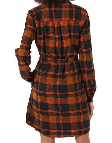  Goodthreads Women's Brushed Flannel Relaxed-Fit Belted