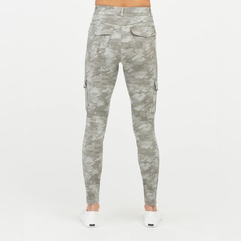 Spanx Stretch Twill Ankle Cargo Utility Skinny Pants Stone Wash Camo Small  - $60 - From A Joyful