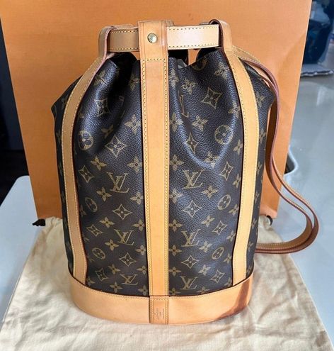 Louis Vuitton Brown, Pattern Print Monogram Randonnee PM