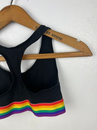 Calvin Klein Black Rainbow Sports Bra Size M - $10 (60% Off Retail