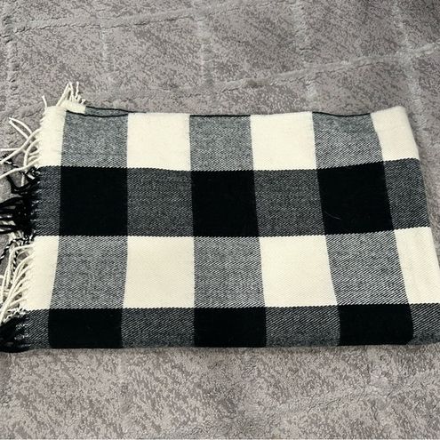 CLASSIC PLAID SCARF BLACK