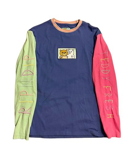 Ripndip X Teddy Fresh 2.0 Colorblock Long Sleeve Shirt Multiple - $29 (63%  Off Retail) - From Mariah