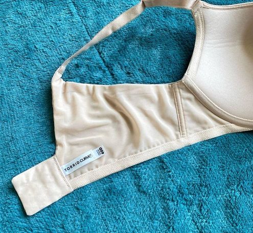 Torrid 360 Back Smoothing Push Up XO Plunge Bra 40D Beige Nude Tan Size 40  D - $24 - From Ksenia