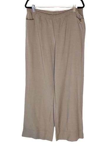 Soft Surroundings Wide Leg Taupe Pants TXL XL Tall - $35 - From Laura