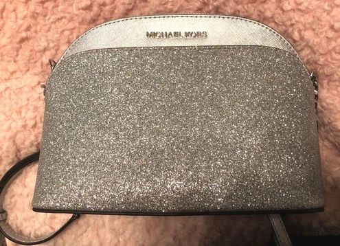 Michael Kors Silver Glitter Emmy Crossbody Purse - $85 (68% Off Retail) New  With Tags - From Emmy