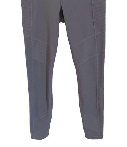 Athleta small slate gray moto style soft full length high rise leggings  pant - $49 - From Karis