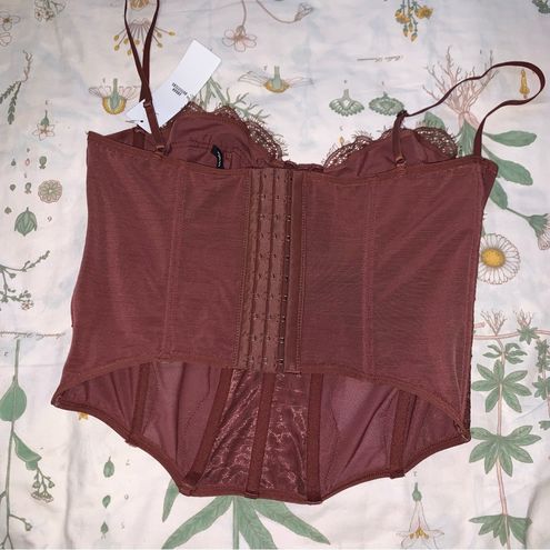 Urban Outfitters Out From Under Modern Love Corset chocolate brown nwt Size  XL - $63 New With Tags - From Jacqueline