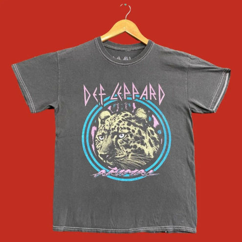 Def Leppard Animal Rock Tshirt size small Gray - $22 - From FoolishMortals