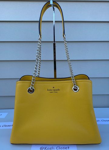 Kate Spade Jordyn Medium Chain Handle Tote Yellow - $159 (58% Off Retail)  New With Tags - From Kash