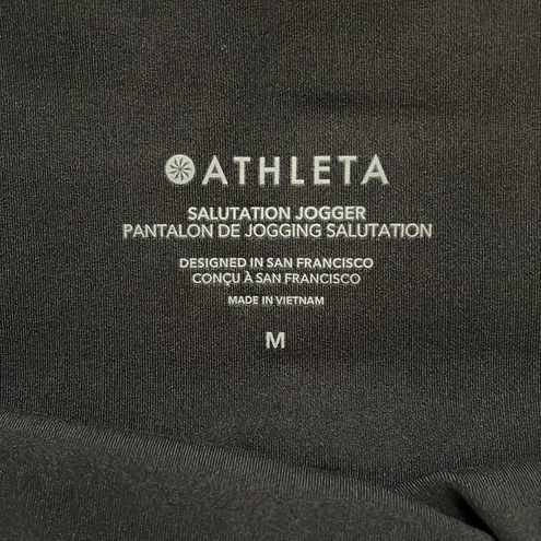 Athleta Salutation Jogger Size Medium Color Black - $79 New With