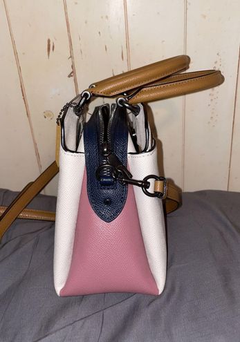 Coach 1426 Micro Zoe Crossbody In Colorblock Chalk Multi