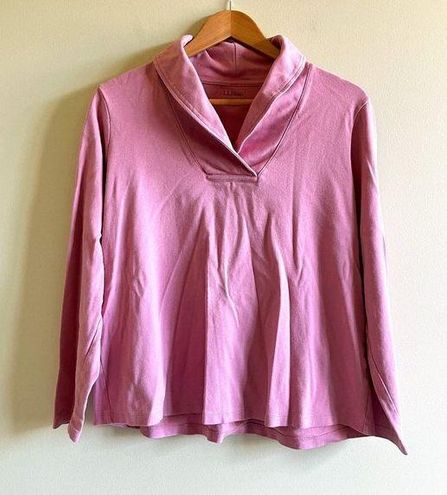 L.L.Bean Women's Long Sleeve Shawl Collar Pullover