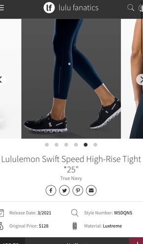 Lululemon Swift Speed High-Rise Tight Blue Size 4 - $45 (64% Off Retail) -  From Jasmine