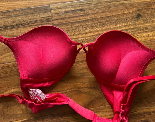 Victoria's Secret Red Lace Victoria Secret Bombshell Bra Size 32 B - $38  (45% Off Retail) - From Ally