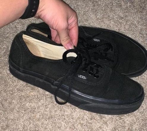 all black vans size 8