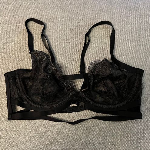 Victoria's Secret Very Sexy Unlined Plunge Bra Black Size