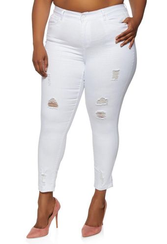rainbow plus size jeans