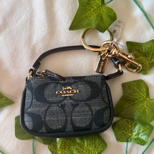 Coach CH340 Mini Nolita Bag Charm In Signature Chambray IN Blue