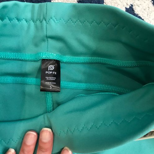 Popfit Stella BWT leggings size pockets S athleisure turquoise aqua yoga -  $21 New With Tags - From Kristin