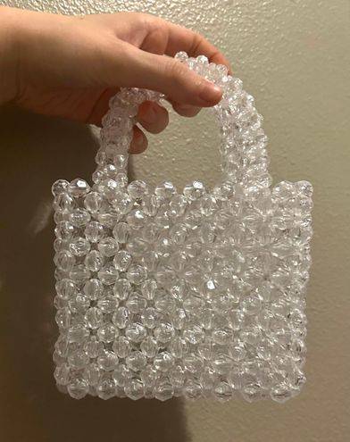 Bead bag purse beaded bag bead purse beaded purse clear purse round purse  beaded clear purse handbag | Beaded bags, Hand beaded bag, Beaded purses