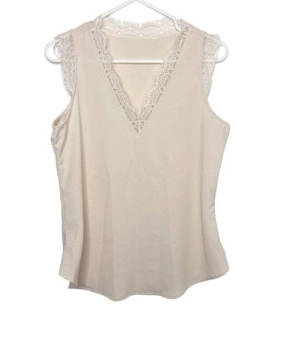 Unbranded light tan camisole lace size 6-8 g - $24 - From Dana