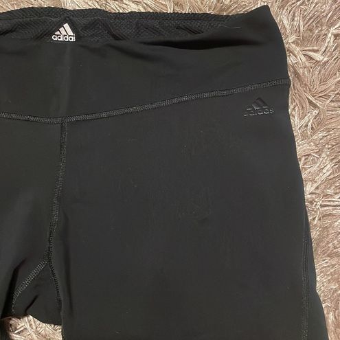 Adidas Black Cropped Leggings size Large - $13 - From Tara