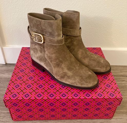 Tory Burch Brooke Ankle Suede Boot Size 6 NEW Tan - $325 (18% Off Retail)  New With Tags - From Tinnie