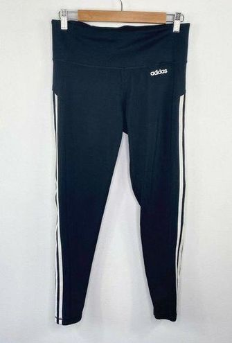 ADIDAS CLIMALITE Pants Womens M (12-14) Black Athletic Leggings