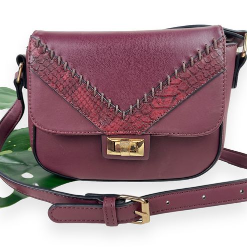 Isabelle Vegan Leather Crossbody Bag Red - $13 - From Thea