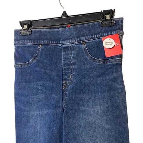 Spanx 20231R Cropped Flare Denim Jeans Medium Wash ( S )