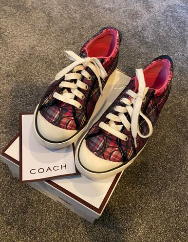 coach plaid sneakers