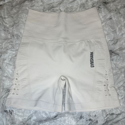 Gymshark Energy Seamless Shorts - Coconut White