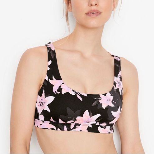 Victoria's Secret Floral Strappy Cross-Back Sports Bra Multiple Size M -  $20 (59% Off Retail) - From GlitterAnd