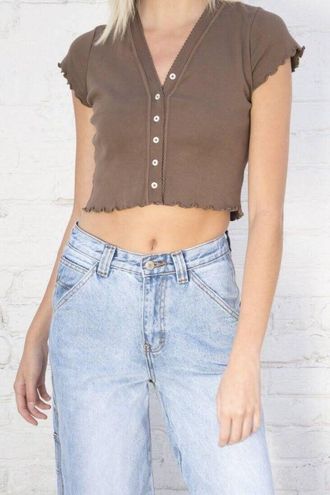 Brandy Melville Crop Top Blue - $12 - From Paige